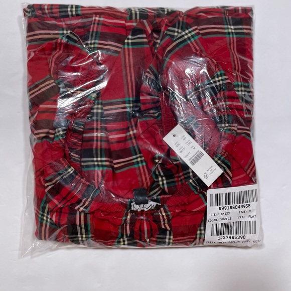 J. Crew NWT Christmas Plaid Midi Dress M Smocked Puff Sleeve Good Tidings $148 - Picture 7 of 17